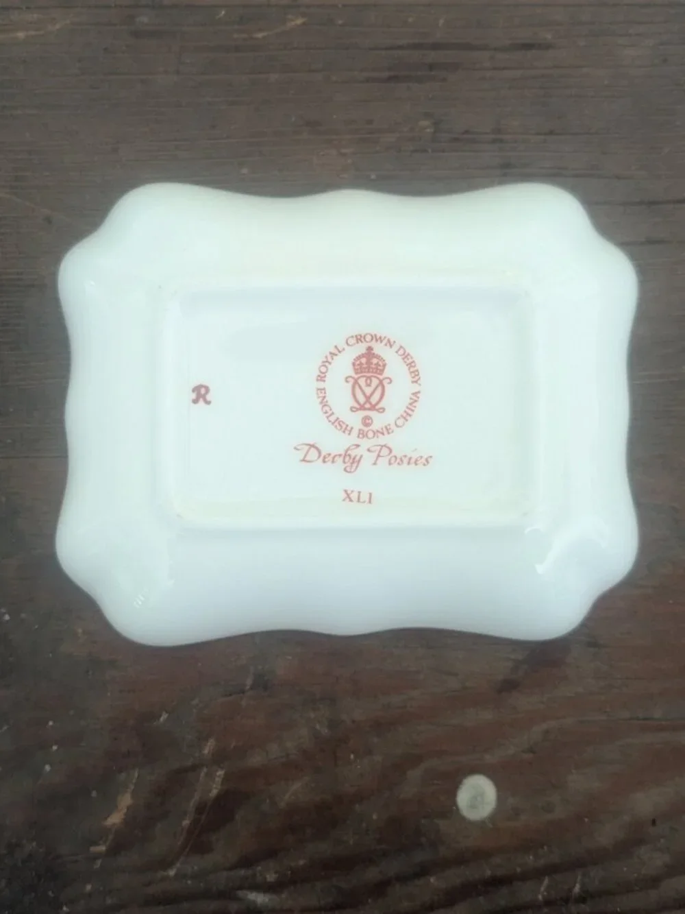 Vintage Royal Crown Derby Posies Pattern 1800 Tray Small Decorative Dish